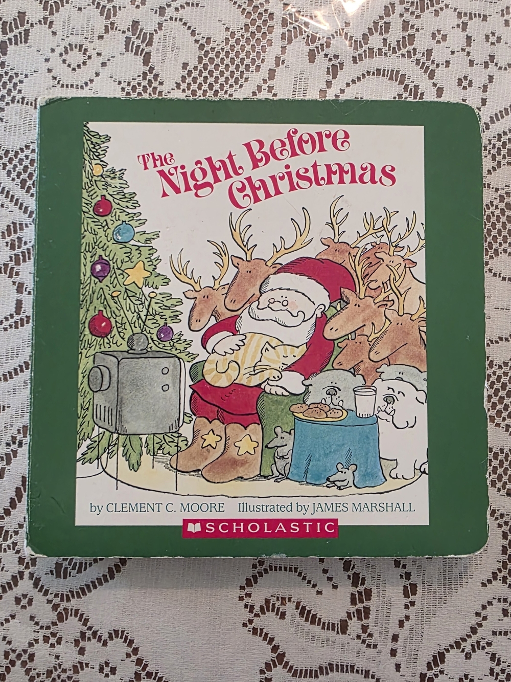 Scholastic The Night Before Christmas Board Book By Clement C. Moore